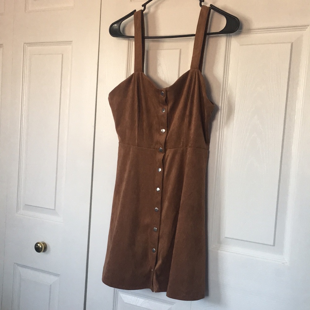 Forever 21 Brown Suede Dress!